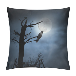 Personality  Full Moon Crow Pillow Covers
