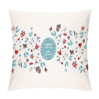 Personality  Vintage Christmas Background Pillow Covers