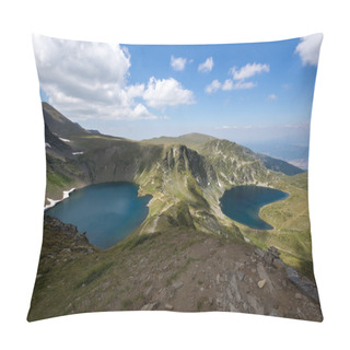 Personality  The Eye And The Kidney Lakes, The Seven Rila Lakes, Rila Mountain Pillow Covers