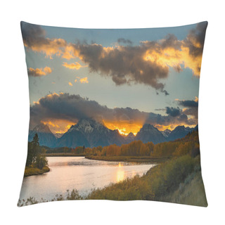 Personality  Oxbow Bend Sunset After Strom Leaving Pillow Covers