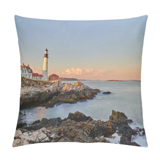 Personality  Portland Head Lighthouse, Maine, USA. Pillow Covers