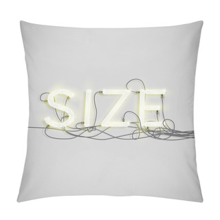 Personality  Realistic Neon Word With Wires Pillow Covers