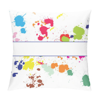 Personality  Background With Ink Spots Pillow Covers