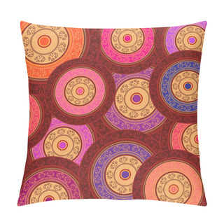 Personality  Indian Henna Mandala Design Pillow Covers