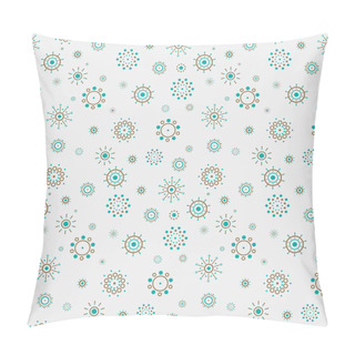Personality  Abstract Dotted Circles Seamless Pattern Pillow Covers