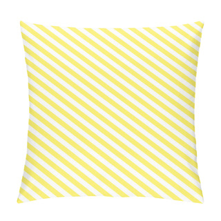 Personality  Vector, Eps8, Jpg.  Seamless, Continuous, Diagonal Striped Background In Yellow And White. Pillow Covers