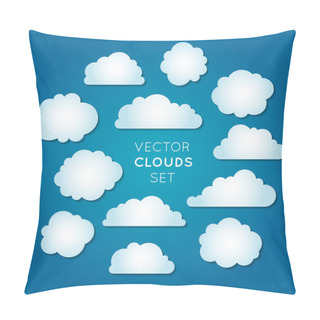 Personality  Vector Clouds Set 2 Pillow Covers