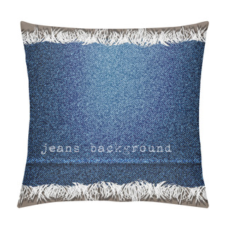 Personality  Background Of Denim Texture Pillow Covers