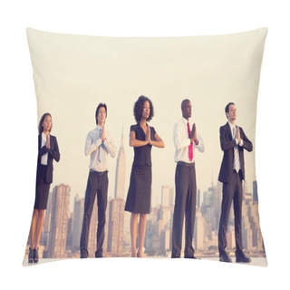 Personality  Office Workers Doing Yoga Concept Pillow Covers