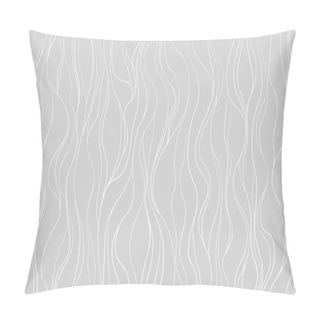Personality  Wavy Background. Hand Drawn Waves. Seamless Wallpaper On Horizontally Surface. Stripe Texture With Many Lines. Waved Pattern. Line Art. Print For Banners, Flyers Or Posters Pillow Covers