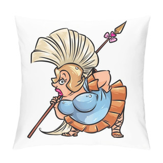 Personality  Amazon Warrior Woman Cartoon  Pillow Covers