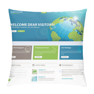 Personality  Website Template Pillow Covers