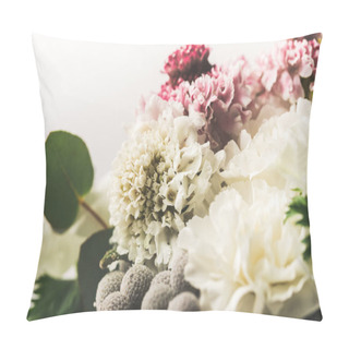 Personality  Close Up View Of Beautiful Bridal Bouquet Pillow Covers