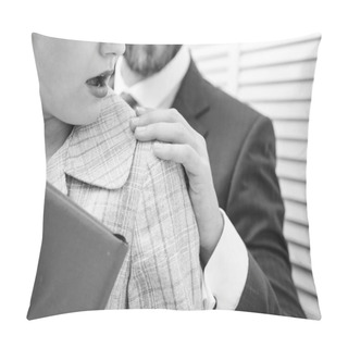 Personality  Stop Violence Against Women. Manager Conflict. Victim Of Sexual Assault And Harassment At Workplace Pillow Covers