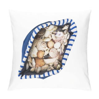 Personality  Sea Shells In Blue And White Sailor Bag Pillow Covers