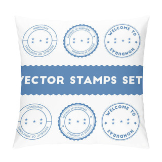 Personality  Honduran Flag Rubber Stamps Set. Pillow Covers