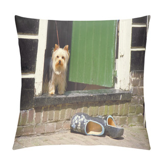 Personality  Dog And Wooden Shoes Pillow Covers