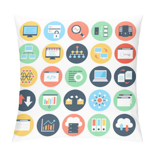 Personality  Data Science Vector Icons 2 Pillow Covers