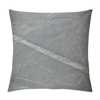 Personality  Aerial View Of Nazca Lines -  Whale Geoglyph, Peru. Pillow Covers