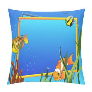 Personality Ocean Frame Pillow Covers