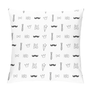 Personality Happy Fathers Day Drawings Pillow Covers