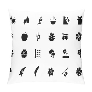Personality  Nature Vector Icons 6 Pillow Covers