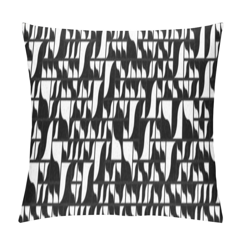 Personality  Abstract Geometric Pattern Generative Computational Art Illustration Pillow Covers