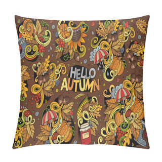 Personality  Set Of Autumn Theme Items, Objects And Symbols Pillow Covers