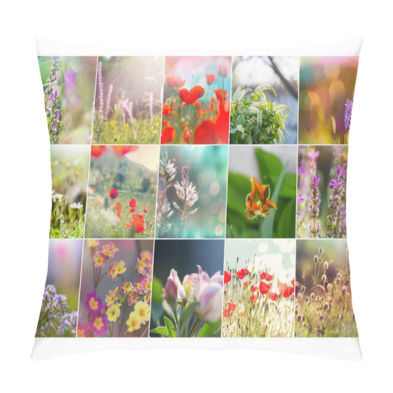 Personality  Different flowers collection.Spring theme set. pillow covers
