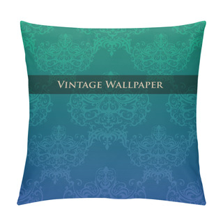 Personality  Vector Vintage Wallpaper. Vector Illustration. Pillow Covers