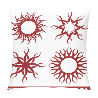 Personality  Tattoo Sun Pillow Covers