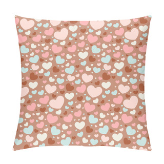 Personality  Valentine Seamless Pattern With Hearts Pillow Covers
