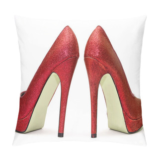 Personality  Womens Sparkly High Heels Pillow Covers