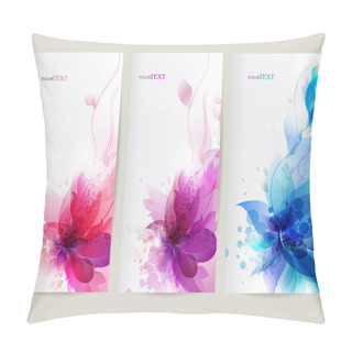 Personality  Vector Background With Flower Pillow Covers