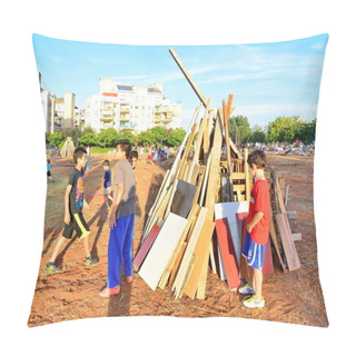 Personality  Lag BaOmer Bonfires In Israel Pillow Covers