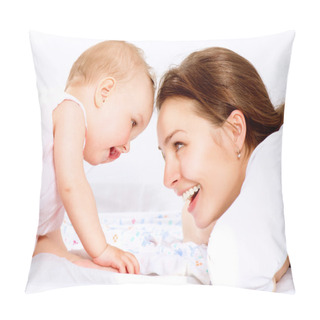 Personality Mother And Baby. Happy Family Pillow Covers