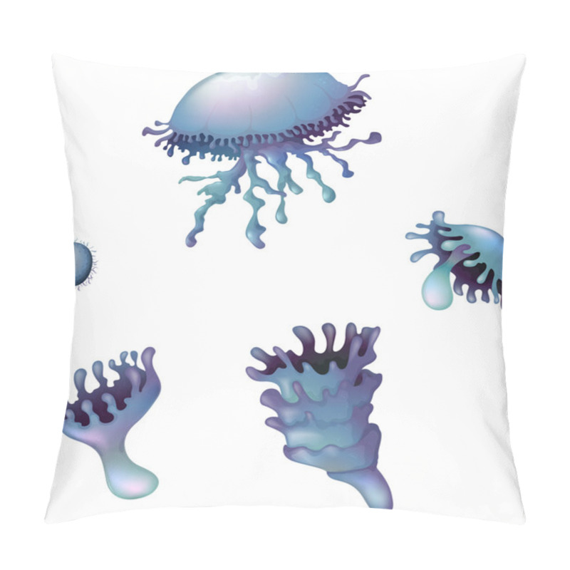 Personality  Life Cycle Of A Jellyfish Pillow Covers