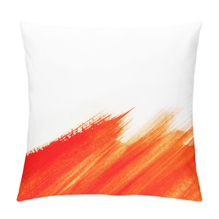 Personality  Red Paintbrush Texture Pillow Covers