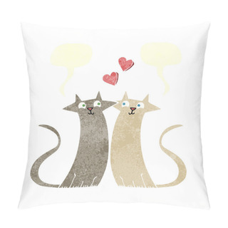 Personality  Freehand Retro Cartoon Cats In  Pillow Covers