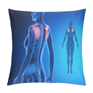 Personality  SCAPULA X--ray Bones Scan Pillow Covers