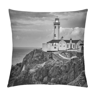 Personality  This Is A Picture Of Fanad Light House On The North Coast Of Donegal Ireland.  This Was Taken Just Before Sunset Pillow Covers