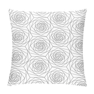 Personality  Seamless Geometric Flowers Pattern Pillow Covers