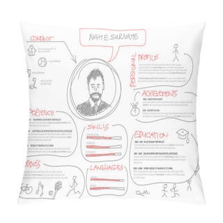 Personality Original Minimalist Cv Pillow Covers