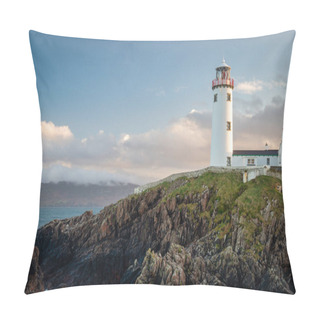 Personality  Sunset At Fanad Head Lighthouse In The North Donegal Cost In Ireland Pillow Covers