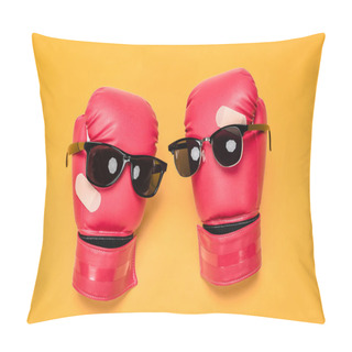 Personality  Boxing Gloves With Sunglasses  Pillow Covers