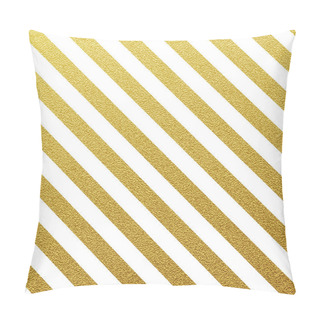 Personality  Gold Glittering Seamless Lines Pattern Pillow Covers