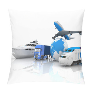 Personality  Traffic Resources With A Globe Pillow Covers