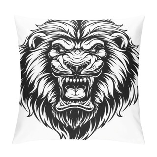 Personality  Ferocious Lion Head Pillow Covers