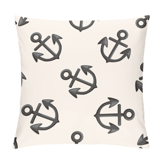 Personality  Pirate Anchor , Cartoon Seamless Pattern Background Pillow Covers