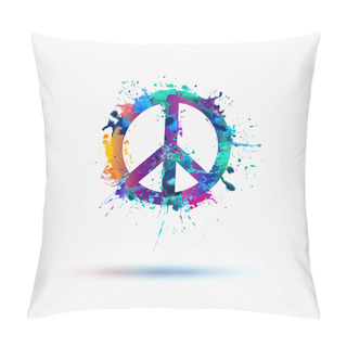 Personality  Vector Peace Symbol Pillow Covers